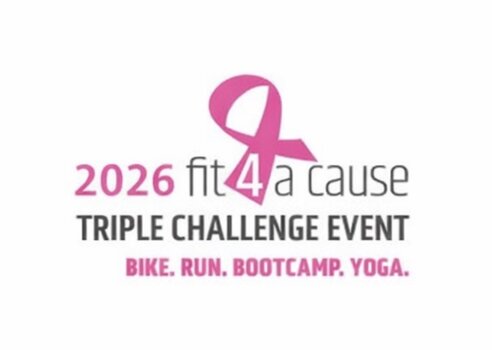 Fit4acause Triple Challenge | Bike/Run/Bootcamp/Yoga Logo