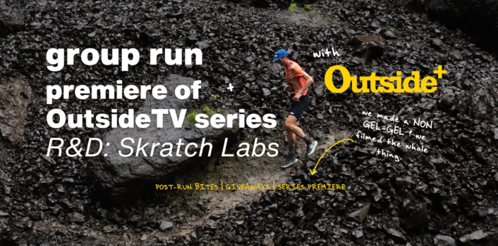 Sweat & Snack Community Run + OutsideTV Series Premier logo