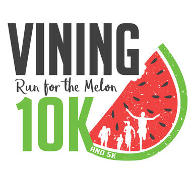 Vining Run for the Melon logo